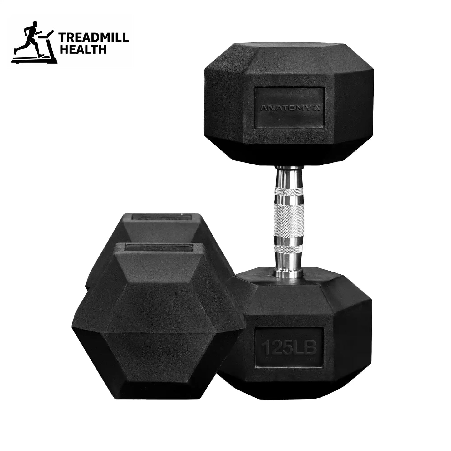 Hex Rubber Coated Dumbbell AF-8617 – Heavy Duty Non-Rolling Gym Dumbbells