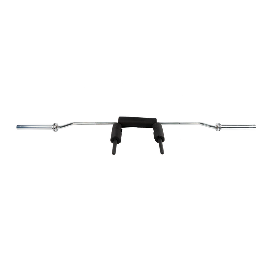 Safety Squat Barbell 20kg – Padded Yoke Cambered Bar